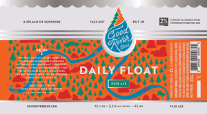 Good River Beer Daily Float Pale Ale February 2020
