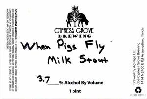 Cypress Grove Brewing When Pigs Fly Stout February 2020