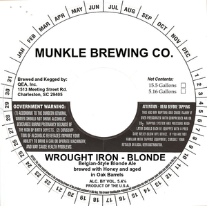 Munkle Brewing Co. Wrought Iron - Blonde February 2020