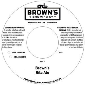 Brown's Rita Ale February 2020