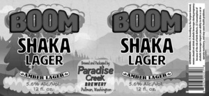 Paradise Creek Brewery Boom Shaka Lager