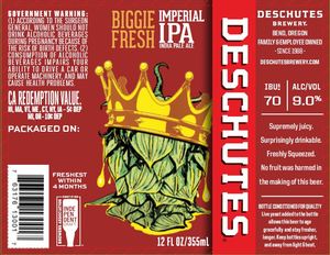 Deschutes Brewery Biggie Fresh