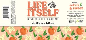 Life Itself Vanilla Peach Gose 