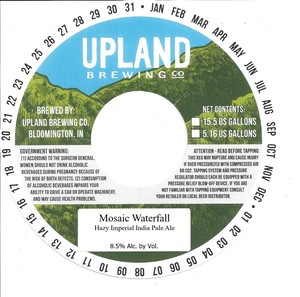 Upland Brewing Co. Mosaic Waterfall February 2020