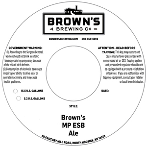 Brown's Mp Esb Ale February 2020