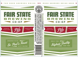 Fair State Brewing Cooperative Pils February 2020
