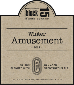 Block 15 Brewing Co. Winter Amusement 2019
