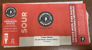 Disgruntled Brewing Tropic-werks Ale With Mango, Coconut, Hibiscus