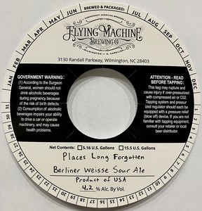 Flying Machine Brewing Co. Places Long Forgotten Berliner Weisse Sour Ale