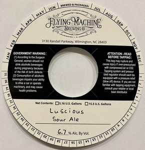 Flying Machine Brewing Co. Luscious Sour Ale February 2020