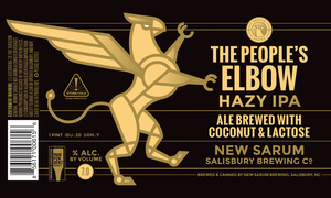 New Sarum Salisbury Brewing Co The Peoples Elbow Hazy IPA