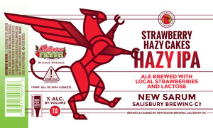 New Sarum Salisbury Brewing Co Strawberry Hazy Cakes Hazy IPA February 2020
