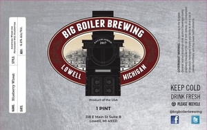 Big Boiler Brewing Blueberry Wheat February 2020