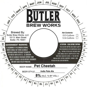 Butler Brew Works Pet Cheetah February 2020