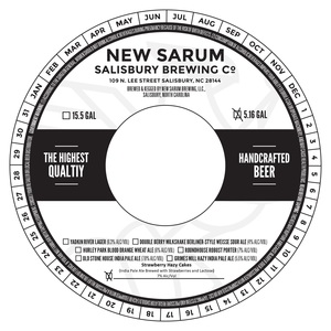 New Sarum Salisbury Brewing Company Strawberry Hazy Cakes