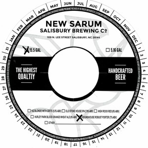 New Sarum Salisbury Brewing Co Roundhouse Robust Porter