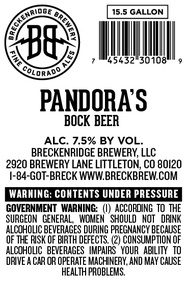 Breckenridge Brewery, LLC Pandora's Bock