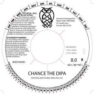 Chance The Dipa New England Double India Pale Ale February 2020