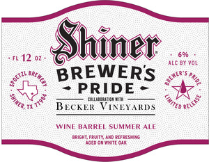 Shiner Wine Barrel Summer Ale February 2020