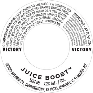 Victory Brewing Juice Boost