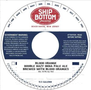 Ship Bottom Brewery Blood Orange Double Hazy February 2020