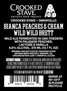 Crooked Stave Artisan Beer Project Bianca Peaches & Cream Wild Wild Brett February 2020
