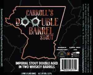 Pub Dog Carroll's Double Barrel Stout February 2020