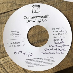 Commonwealth Brewing Co Syndicate February 2020