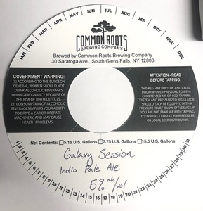 Common Roots Brewing Company Galaxy Session India Pale Ale February 2020