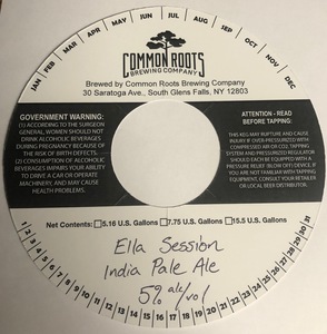 Common Roots Brewing Company Ella Session India Pale Ale February 2020