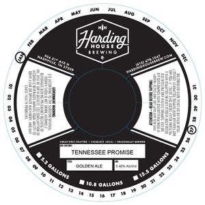 Harding House Brewing Tennessee Promise February 2020