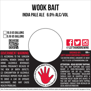 Left Hand Brewing Company Wook Bait March 2020