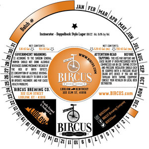 Bircus Brewing Co. Incinerator Doppelbock