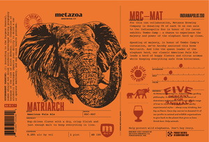 Metazoa Brewing Co. Matriarch March 2020