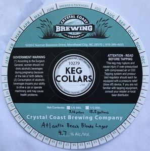 Crystal Coast Brewing Company Atlantic Beach Blonde Lager