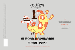 Decadent Ales Almond Macadamia Fudge Cake