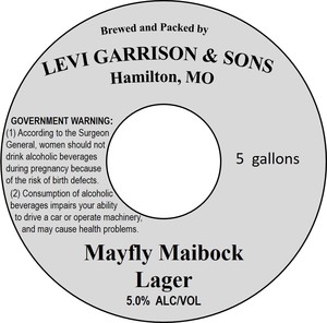 Levi Garrison & Sons Brewing Company Mayfly Maibock Lager March 2020