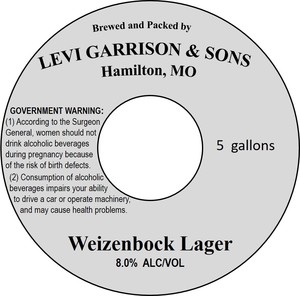 Levi Garrison & Sons Weizenbock Lager March 2020