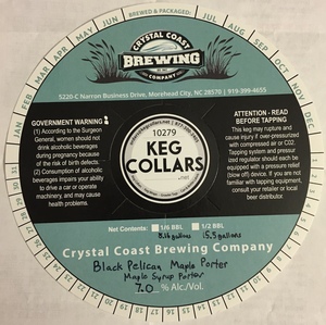 Crystal Coast Brewing Company Black Pelican Maple Porter
