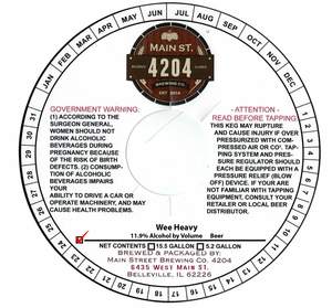 Main Street Brewing Co. 4204 Wee Heavy March 2020
