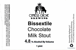 Cypress Grove Brewing Bissextile Chocolate Milk Stout