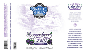 Granite Falls Brewing Company Boysenberry Falls Sour Boysenberry Ale March 2020
