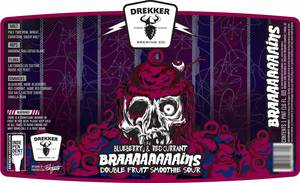 Drekker Brewing Company Blueberry & Red Currant Braaaaaaaains Double Fruit Smoothie Sour March 2020