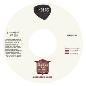 Troegs Mcgillin's Lager March 2020