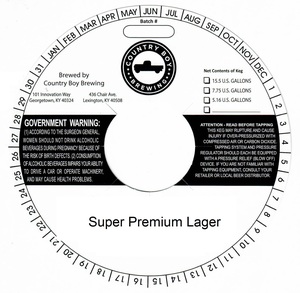 Country Boy Brewing Super Premium Lager