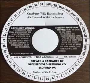 Olde Bedford Brewing Co. Cranberry Wild Harvest Sour March 2020