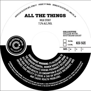 Collective Arts All The Things March 2020