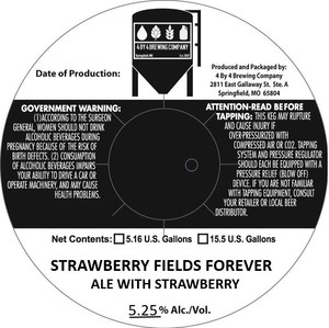 4 By 4 Brewing Company Strawberry Fields Forever March 2020