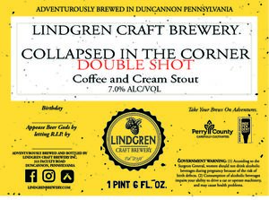 Lindgren Craft Brewery Collapsed In The Corner Double Shot March 2020
