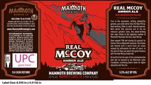 Mammoth Brewing Company Real Mccoy Amber Ale